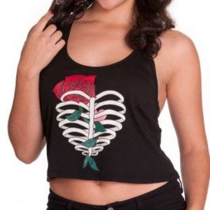 Rib Cage Crop Top hot topic